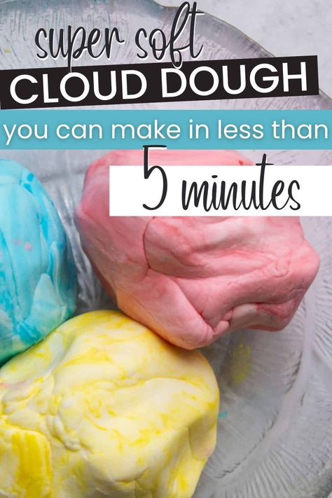 Cornstarch And Conditioner Playdough, Conditioner And Cornstarch Playdough, Conditioner Cornstarch Dough, Diy Putty For Kids, Cornflour Activities, Easy Play Doh Recipe, Easy Cloud Dough Recipe, Easy Cloud Dough, Conditioner Playdough