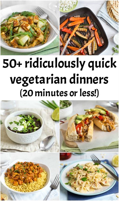 Fast Vegetarian Dinner, Recipes Meatless, Quick Vegetarian Dinner, Vegetarian Recipes Dinner Healthy, Plat Vegan, Baked Dinner Recipes, Healthy Vegetarian Dinner, Easy Vegetarian Dinner, Quick Vegetarian Meals