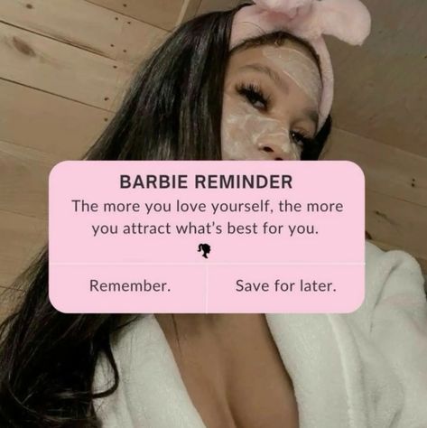 Barbie Reminder, Private Life Aesthetic, Obsessed With Myself, Tips On Moving, Barbie Quotes, Past Mistakes, Contrast Dress, Boss Babe Quotes, Vision Board Affirmations