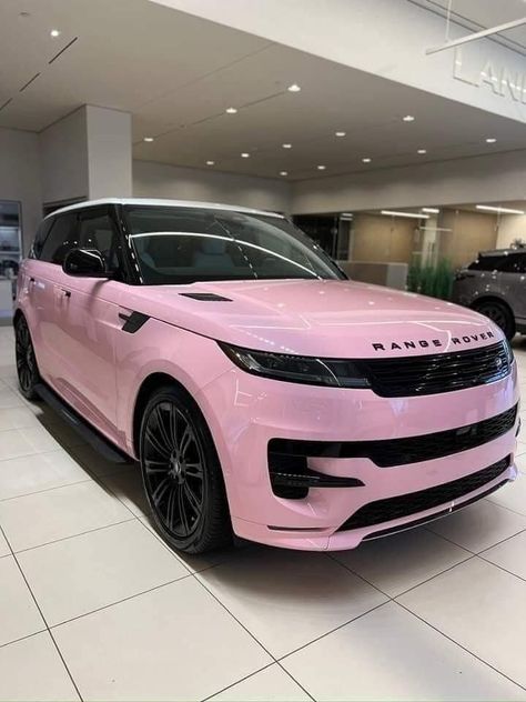 Pink Range Rovers, Dream Cars Range Rovers, Girly Car Accessories, Dream Cars Mercedes, Girly Car, Lux Cars, Car Goals, Classy Cars, Pink Car