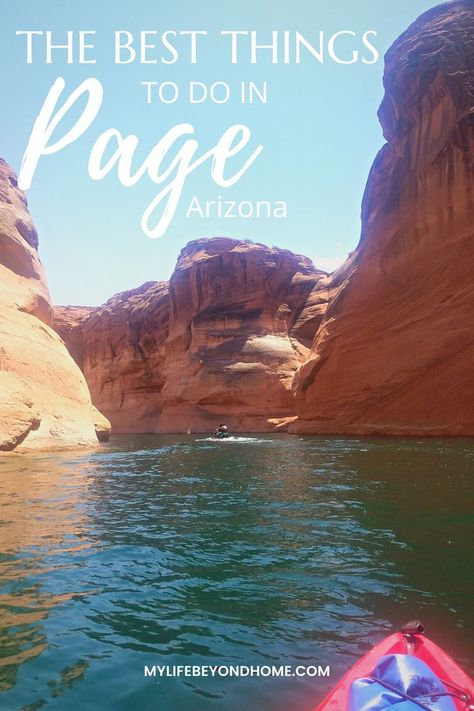 Page, Arizona is one of my favorite places in the state. You can visit Horseshoe Bend, Glen Canyon, Antelope Canyon, go kayaking and camping and so much more. Find out what some of the best things to do in Page, Arizona are. Girls Trip Ideas, Glen Canyon Dam, Adventurous Things To Do, Travel Arizona, Lower Antelope Canyon, Glen Canyon, Page Arizona, Couples Travel, Memorial Weekend