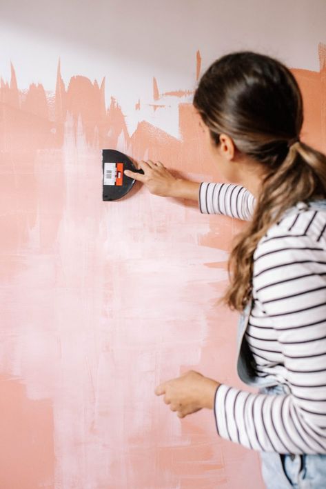 Plaster Look Paint, Paint With Sponge Wall, Valspar Venetian Plaster Paint, Pink Roman Clay Wall, Ombre Limewash Walls, How To Paint Plaster Walls, Plaster Coloured Paint, Paint Plaster Walls, Plaster Effect Paint