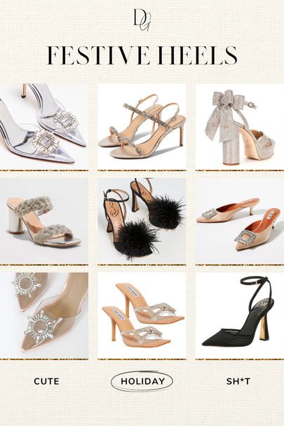 Holiday Outfit Inspo, Holiday Heels, Heels Rhinestone, Sequin Heels, Heels Silver, Holiday Shoes, Rhinestone Heels, Holiday Outfit, Holiday Trends