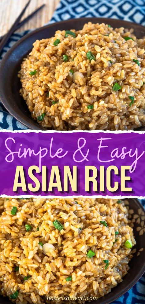 Asian Inspired Rice, Rice Dishes Instant Pot, Rice For Asian Dishes, Instant Pot Chinese Rice, How To Make Rice Flavorful, Asian Seasoned Rice, Rice Recipes Asian Simple, Asian Rice Recipes Instant Pot, Dishes Made With Rice