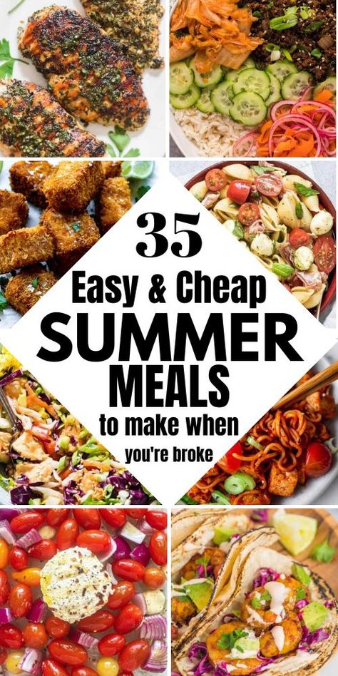 Finding cheap summer meals that are easy and healthy can be a challenge. Our 35 recipes are perfect for large families and quick to prepare. Save this pin for budget-friendly dinner ideas that everyone will love. Meal Plan For Large Family, Healthy Dinner Large Family, Healthy Meals For Large Family, Healthy Cheap Easy Meals, Budget Summer Meals, Cheap Healthy Summer Meals, Healthy Large Family Meals, Healthy Meals For Large Families, Healthy Struggle Meals