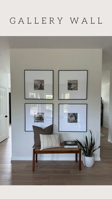 12K views · 853 reactions | ✨STYLING TIP✨ Do you have an empty wall in your home that you just don’t know what to do with it?? My favorite way to fill an empty wall is oversized gallery wall frames! I love them so much I added them to a few other places in my home! I truly love this style so much!! Comment SHOP for all the links you see here! I have these exact frames linked in my story highlight “frames” and similar frames linked on my LTK 🙌🏻🙌🏻 ✨LIKE & SAVE this post for more styling ins Ideas For Empty Wall Space Living Room, Wall Between Windows Decor, What To Do With Empty Wall Space, Empty Wall Bedroom Ideas, How To Fill Empty Wall Space, Empty Wall Space Ideas, Small Empty Wall Ideas Living Room, Long Empty Wall Ideas Living Rooms, Entryway Picture Wall