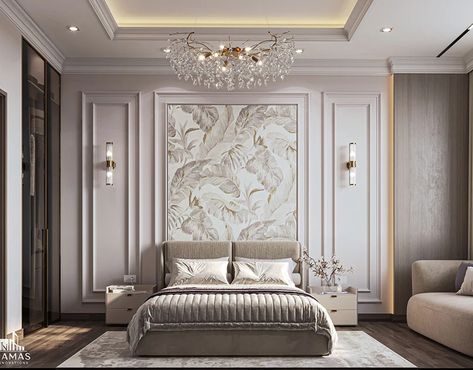 Neo-Classic Master Bedroom Design :: Behance French Contemporary Bedroom, Unique Bedroom Ideas, Design Ložnic, Home Hall Design, Modern Bedroom Interior, Luxury Bedroom Master, Classic Bedroom, Bedroom Bed Design, Home Design Living Room