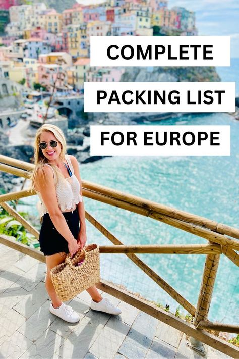 Traveling to Europe this summer? Our ultimate packing list for women ensures you have everything you need for an incredible adventure. #packinglistforvacation #packinglistforeurope #europesummervacation #europeanholiday #packinghacks #travelhacks #europepackinglist #traveloutfits #besttravelproducts Europe Packing Essentials, Two Week Vacation Clothes, Summer Clothes For Europe, Travel Essentials Europe Summer, Euro Trip Packing List, Europe Travel Packing List Summer, Packing For Summer In Europe, Packing List For 2 Weeks In Europe, Packing For 3 Weeks In Europe Summer