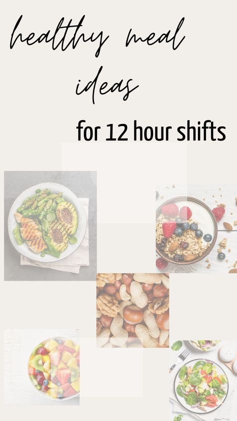 IF YOU’RE A REGISTERED NURSE OR IN HEALTHCARE, YOU MAY BE FAMILIAR WITH WORKING LONG 12-HOUR SHIFTS. I’M SHARING SOME OF MY FAVORITE HEALTHY MEAL PREP AND SNACK IDEAS. Healthy Shift Work Meals, Easy Healthy Lunches For Nurses, Nurse Packed Lunch, Overnight Nurse Meals, Food For Nurses, Healthcare Lunch Ideas, Nurse Snacks Night Shift, Nurse Meals Prep, Easy Lunch Ideas For Nurses