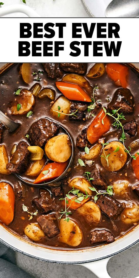 Best beef stew recipe Recipes For Dinner With Vegetables, Beef Stew Natasha’s Kitchen, Beef Stew With Bacon, Beef Stews And Casseroles, Beef Stew With Golden Mushroom Soup, Classic Stovetop Beef Stew, How To Make Beef Stew On Stove, Bone Broth Beef Stew, Stove Top Beef Stew Recipe Easy