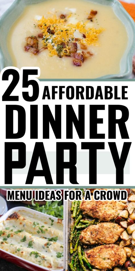 Buffet Dinner Menu Ideas, Easy Menu For A Crowd, Dinner Party Menu Ideas Winter, Dinner Party Menu Ideas Fall, Cheap Dinner Party, Winter Dinner Party Menu Ideas, Party Menu Ideas Buffet, Easy Dinner Party Menu Ideas, Fall Dinner Party Menu Ideas