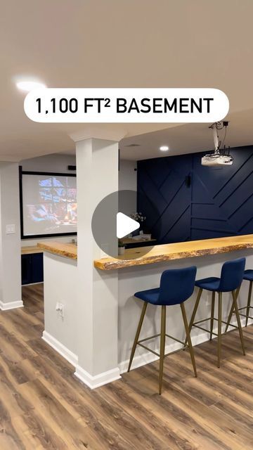 Basement Remodel 2 Bedrooms, Modern Basement Bedroom Ideas, Basement Appartement Design, One Bedroom Basement Apartment Ideas, Modern Basement Kitchen, Unfinished Finished Basement, Open Basement Ideas Layout, Modern Finished Basement Ideas, Basement Studio Apartment Ideas Layout