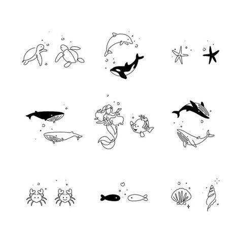 Small Cat Tattoo Matching, Writing Tattoos For Best Friends, Cute Sister Tattoos For 2 Unique, Ocean Matching Tattoos, Cohesive Tattoos, Matching Flash Tattoos, Minimalistic Matching Tattoos, Matching Animal Tattoos, Opposites Tattoos