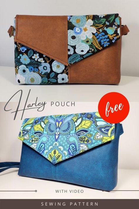 Sewing Clutch Bags, Sew Modern Bags, Clutch Purse Pattern Free, Sew Purses Patterns Free, Pouch Sewing Pattern Free, Wallet Sewing Pattern Free, Crossbody Bag Pattern Free, Small Purse Pattern, Free Patterns Sewing