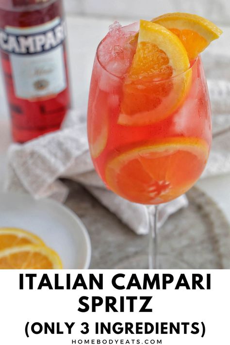 I'm obsessed with this classic Italian Campari spritz. It has the perfect ratio of Campari liqueur, prosecco, and soda water in my opinion. This is the best summer cocktail to make, especially if you're lounging by the pool. This easy recipe reminds me of my summer studying abroad in Italy. Italian Summer Drinks, Prosecco Cocktails Easy, Summer Studying, Italian Cocktail Recipes, Campari Spritz, Campari Cocktails, Prosecco Drinks, Campari And Soda, Spritzer Recipes