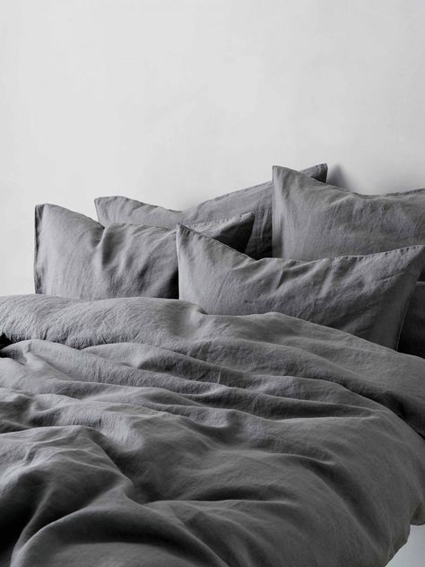 Grey Bed Sheets, Grey Duvet, Grey Sheets, Tell Me More, Gray Duvet Cover, Full Duvet Cover, Cotton Bedsheets, Boho Bedding, Plain Color