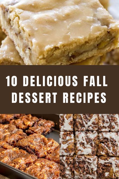 Discover a delicious array of fall dessert recipes perfect for satisfying your sweet tooth this season. From easy-to-make apple desserts to crowd-pleasing fall dessert bars, these recipes are sure to impress your family and friends. Whether you're hosting a gathering or simply craving a cozy treat, these fall desserts will bring warmth and sweetness to any occasion. Indulge in the flavors of autumn with these mouth-watering treats that capture the essence of the season. Fall Fest Dessert Ideas, Desserts For Fall Festival, Dessert Recipes To Share, Mouth Watering Desserts, Fall Healthy Dessert Recipes, Delicious Desserts For A Crowd, Easy Dessert Recipes To Share, Dessert Ideas For Family Gathering, Dessert For A Group Easy