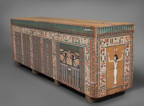 Coffin of Khnumnakht, ca. 1802–1640 B.C. | Middle Kingdom | The Met Coffin Decor, Egypt Mummy, Kemet Egypt, Ancient Near East, Middle Kingdom, Egypt History, Advocate Art, Egyptian History, Ancient Egyptian Art