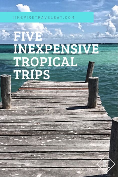 Tropical Places To Travel On A Budget, Cheapest Carribean Vacations, Vacation Places Tropical, Tropical Vacation Ideas, Tropical Places To Travel, Cheap Tropical Destinations, Affordable Tropical Vacations, Tropical Island Aesthetic, Cheap Island Vacations