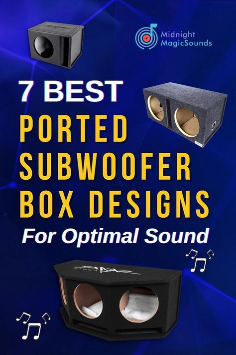 7 Best Ported Subwoofer Box Design For Optimal Sound & Deep Bass Diy Subwoofer Box Design, 8 Inch Subwoofer Box, Subwoofer Box Diy, 12 Inch Subwoofer Box, Custom Subwoofer Enclosure, Diy Subwoofer Box, Cave Diy, Best Subwoofer, Diy Subwoofer