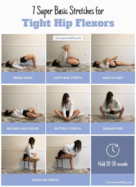 Tight Hip Flexors Stretches, Hip Mobility Exercises, Hip Flexor Exercises, Tight Hip Flexors, Hip Flexor Stretch, Hip Flexors, Hip Stretches, Hip Mobility, Knee Exercises