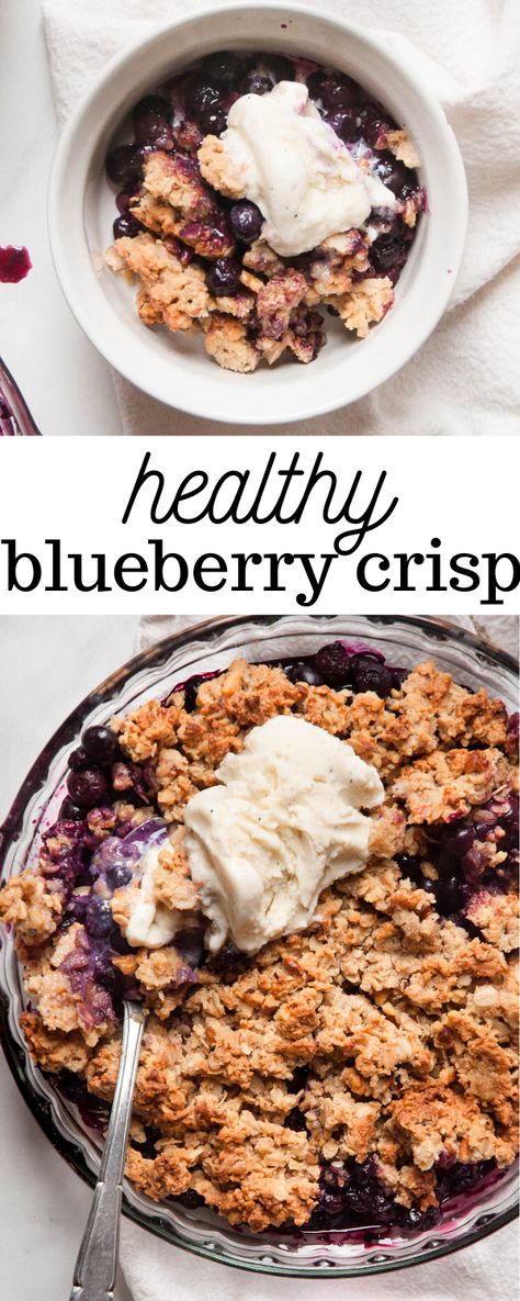 Healthy Cobbler, Healthy Blueberry Cobbler, Healthy Blueberry Crumble, Healthy Blueberry Desserts, Blueberry Healthy, Pecan Crumble, Healthy Crisps, Blueberry Crisp, Cobbler Topping