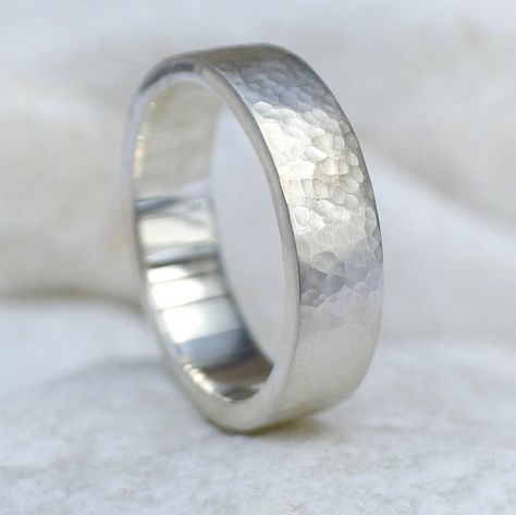 Mens Hammered Ring, Hammered Ring Silver, Hammered Ring Men, Conversion Table, Hammered Silver Ring, Hammered Ring, Monogram Ring, Hammered Rings, Table 2