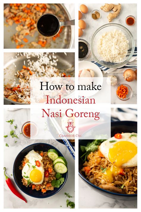 Indonesian Fried Rice Recipe, Nasi Goreng Recipe, Indonesian Fried Rice, Kecap Manis, Sambal Oelek, Seasoned Chicken, Japanese Recipes, Dutch Recipes, Fried Rice Recipe