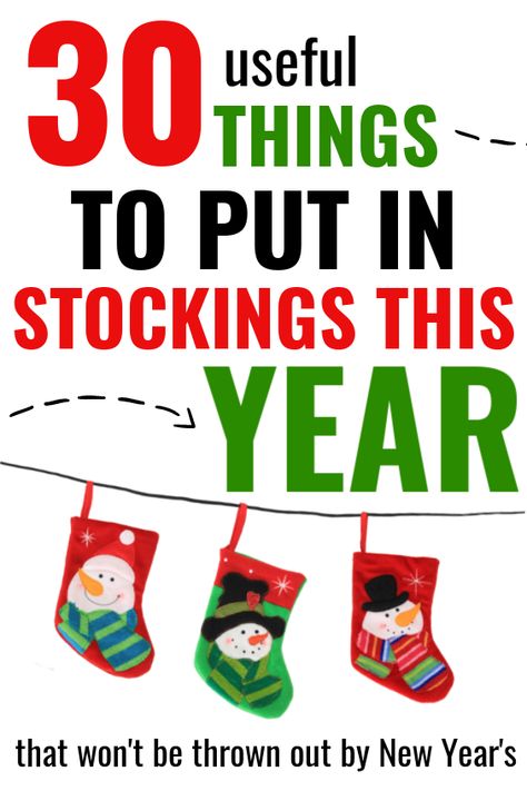 Minimalist Stocking Stuffers: 30 useful things to put in stockings this Christmas! Useful stocking stuffers that people actually need. #christmas Things To Put In Stockings Holidays, Things To Put In Christmas Stocking, What To Put In Stockings Christmas, What To Put In Christmas Stocking, How To Stuff A Stocking, Christmas Socks Exchange Fillers, Small Stocking Stuffer Ideas, Stocking Themes For Adults, Stocking Stuffers List