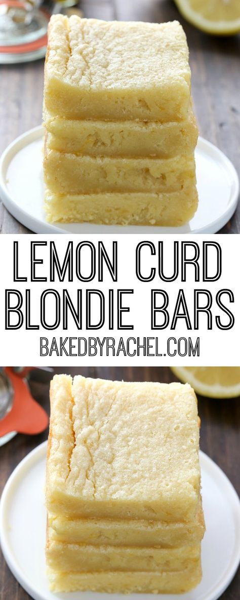 Lemon Curd Blondies, Recipes Using Lemon Curd, Lemon Curd Uses, Lemon Curd Dessert, Homemade Lemon Bars, Recipe Using Lemons, Blondie Bars, Easy Lemon Curd, Homemade Lemon Curd