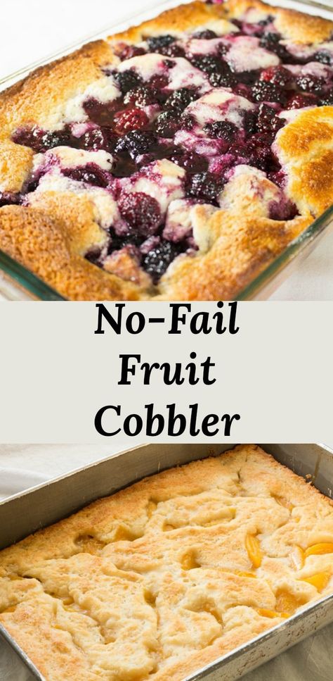 Easy Fruit Cobbler Easy Fruit Cobbler, Fruit Cobbler Recipe, Dessert Crepes, Cobbler Recipes Easy, Cobbler Easy, Nutella Desserts, Berry Cobbler, Peach Cobbler Easy, Fruit Cobbler