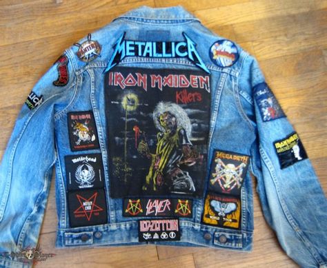 MetalDude's Iron Maiden, Metallica, Motörhead, Battle Jacket Battle Jacket | TShirtSlayer Metal Head Jacket, Metallica Jacket, Metal Jacket Patches, Metal Patches Jacket, Metalhead Battle Jacket, Metallica Battle Jacket, Metallica Patch, Jacket With Patches, Battle Vest