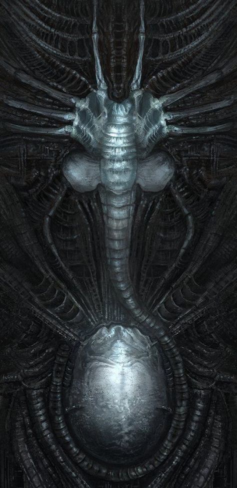 Alien Romulus Wallpaper, Hr Giger Wallpaper, Xenomorph Wallpaper, Hr Geiger, Alien Tattoo Xenomorph, 80s Posters Art, Alien Prometheus, Hr Giger Alien, Hr Giger Art