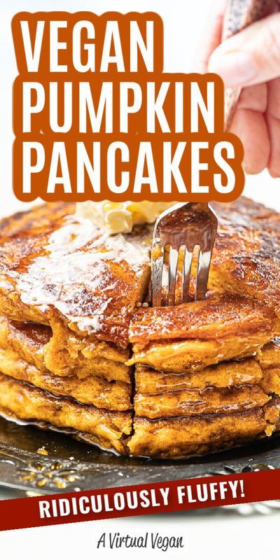 Food For The Heart, Vegan Pumpkin Pancakes, Smoothies Vegan, Pumpkin Pancake Recipe, Vegan Pumpkin Recipes, Pumpkin Waffles, Plant Based Breakfast, Desserts Vegan, Cake Vegan