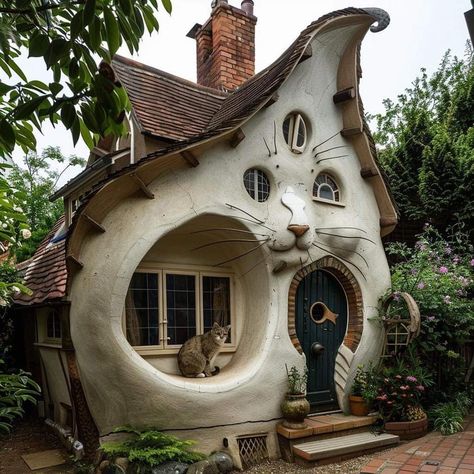 Fairytale Cottage Interiors, Odd Houses, Fairy Tale Homes, Weird Houses, Cob Cottage, Fairytale Houses, Fantasy Houses, Woodland Home Decor, Fairytale House