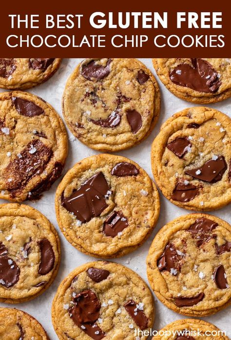 Gluten Free Chocolate Chip Cookies Recipe, Seasonal Cookies, Bday Cookies, Loopy Whisk, Gluten Free Cookie Dough, Grain Brain, Gluten Free Chocolate Recipes, Gf Cookies, Gluten Free Cookbooks