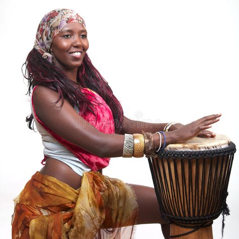 Djembe Drummer. A woman of african descent plays the Djembe drum, isolated on wh , #AFFILIATE, #woman, #african, #Djembe, #Drummer, #descent #ad People Playing Drums, Djembe Drum, Playing Drums, Hand Drums, Drummers, White Image, Percussion, Belly Dance, Drums