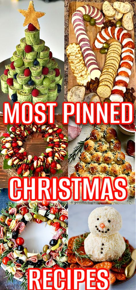 Veggie Appetizers Easy, Christmas Potluck Dishes, Easy Christmas Food, Christmas Party Dishes, Christmas Party Finger Foods, Christmas Food Recipes, Side Dishes For A Crowd, Dishes For A Crowd, Make Ahead Christmas Appetizers