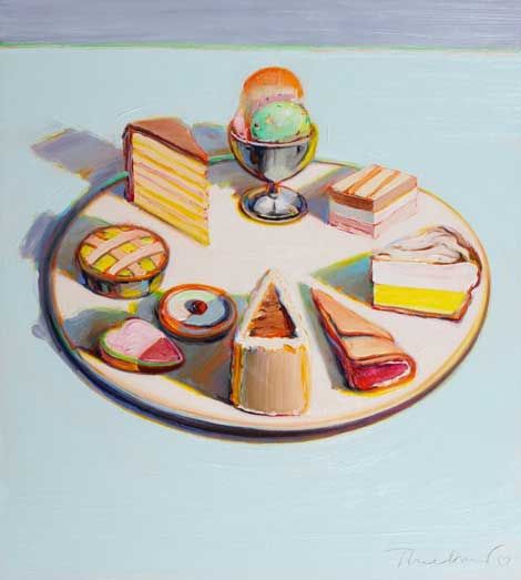 Wayne Thiebaud, Different Types, Pop Art, Dessert, Cake, Art