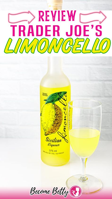 When I think of summer I think of cool beverages. One of my favorite sippers it Limoncello. Easy to make at home, but sometimes it is just easier to pick up a bottle at the store. For me, this meant taking my annual pilgrimage from New York over to New Jersey where in some store like the one in Westfield they will actually allow you to feel like an adult and buy liquor at a grocery store. | @becomebetty #honesttraderjoesreviews #traderjoesdrinks Spiked Lemonade Recipe, Easy July 4th Recipes, Weight Watcher Shopping List, Trader Joes Vegetarian, Vegan Shopping List, Trader Joes Shopping List, Best Trader Joes Products, Healthy Shopping List, Trader Joes Vegan