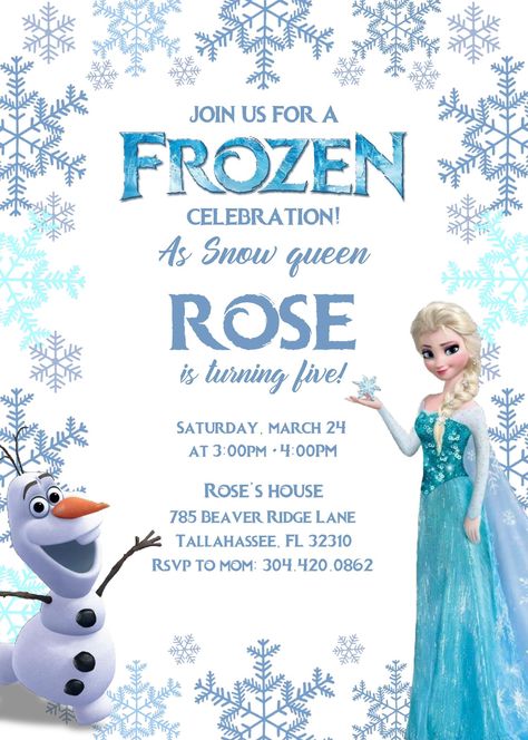 Awesome Frozen Invitation Templates - Editable With MS Word #free #freeinvitation2019 #birthday #disney #invitations #invitationtemplates Frozen Themed Invitation Template, Frozen Invite Template Free Printable, Elsa Themed Birthday Invitation, Frozen 2 Birthday Party Invitations, Frozen Birthday Party Invitations Free, Elsa Birthday Invitation Template, Frozen Party Invitations Free, Frozen Party Invitations Templates, Free Frozen Birthday Printables