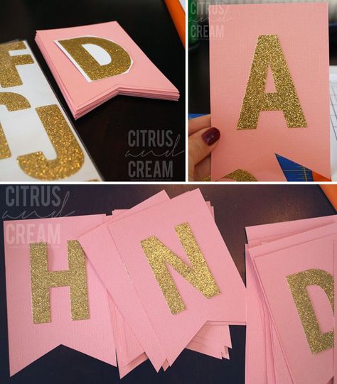 Easy DIY Birthday Banner #party #inspiration #ideas #DIY #craft #cheap #birthday #banner #easy #quick #simple #howto #deocrations Birthday Candles Diy, Birthday Pennant Banner, 25 Birthday, Diy Birthday Banner, 49 Birthday, Anniversaire Diy, Skirt Diy, Golden Birthday, Diy Banner