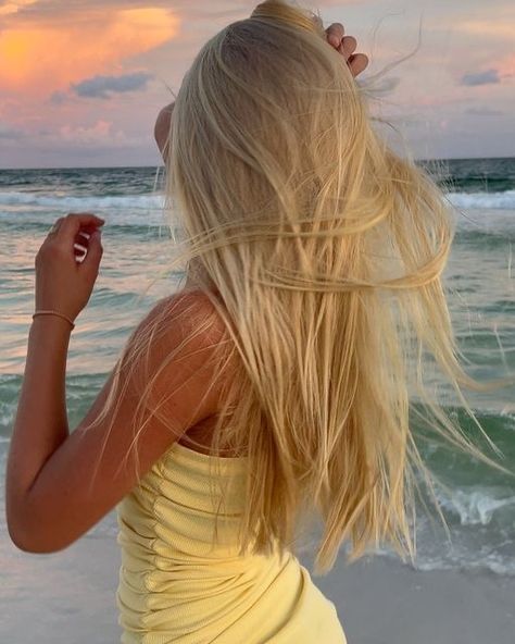 The Ocean, Her Hair, Blonde Hair, The Beach, Blonde, Hair