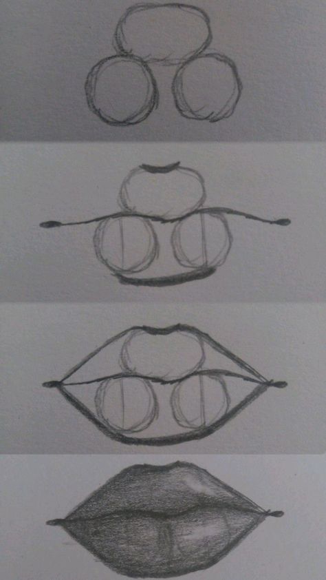 How To Make Lips In Drawing, Drawing Inspo Sketch Easy Step By Step, How To Draw People Easy For Beginners, How To Draw Tutorials Step By Step, How To Draw Lips Easy, Cute Easy Art Ideas, How To Draw A Lips, Lips Art Tutorial, Lips To Draw