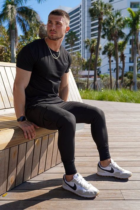 5.1.23  |  ELYT TECH JOGGERS  |  REFLECTIVE BLACK - Extra Large T shirt #tshirt t-shirt #t_shirt t shirts #tshirts t-shirts #t_shirts T shirt design #tshirtdesign T-shirt designs #t_shirtdesign T shirts designs #tshirtsdesigns 4.358 Gym Look Men, Man In His 40s, Men Gym Outfit, Metro Man, Mens Gym Fashion, Asking Someone Out, Large T Shirt, Black Outfit Men, Design Jersey