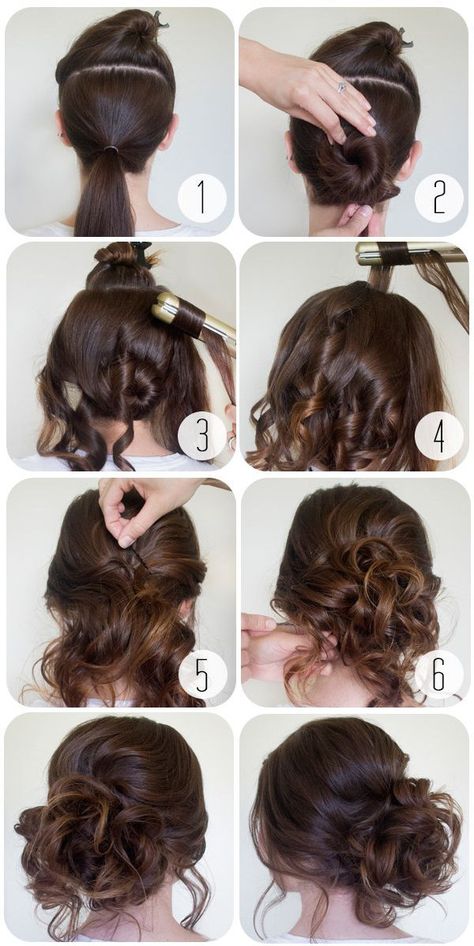 No tienes que ir al salón para crear un chongo elegante. | Los 19 peinados más trendy para graduarte con estilo Sanggul Modern, Updo Bun, Half Top, Tutorial Hair, Hair Prom, Fast Hairstyles, Hairstyles Wedding, Super Hair, Hairstyle Tutorial