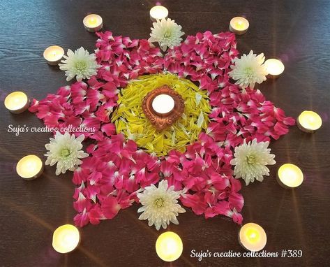 Easy And Simple Rangoli Design Images For Diwali 2020 | Venuemonk | Simple flower rangoli, Rangoli designs flower, Colorful rangoli designs Pooja Shelf, Rangoli Creative, Diwali Dhanteras, Easy Diwali Rangoli, Simple Flower Rangoli, Rangoli Designs Simple, Designs Rangoli, Diwali Photography, Easy Rangoli Designs Videos