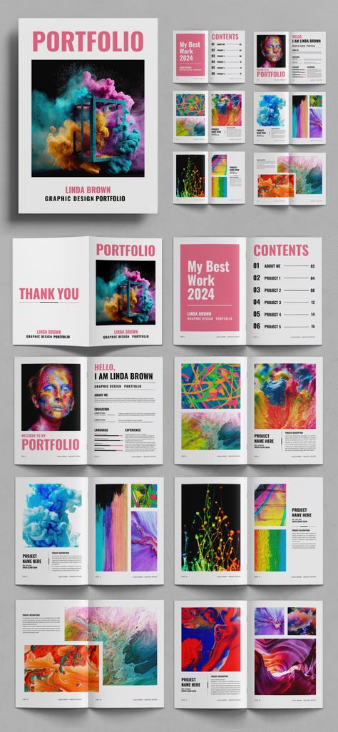 Enhance Your Creative Vision with ContestDesign's A4 Adobe InDesign Portfolio Template