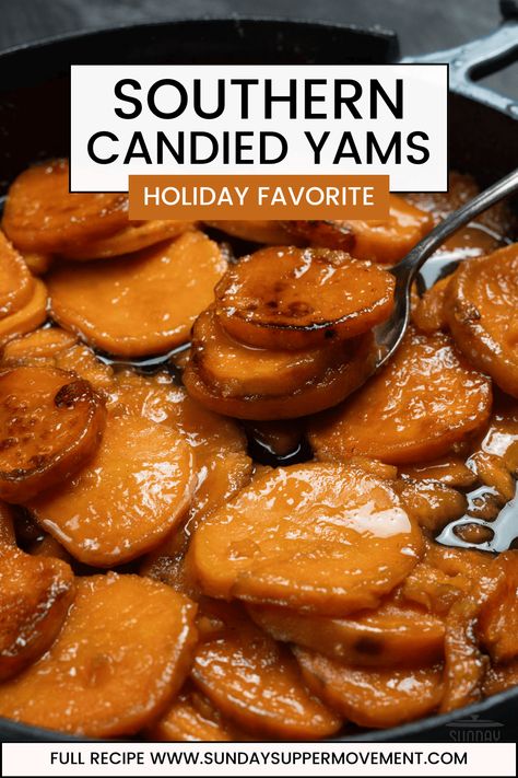 Candied Yams Can Yams Recipe, Stove Top Candied Yams, Best Candied Yams Recipe, Southern Candied Yams, Baked Candied Yams, Candied Sweet Potato Recipes, Newest Recipes, Candied Yams Recipe, Canned Yams