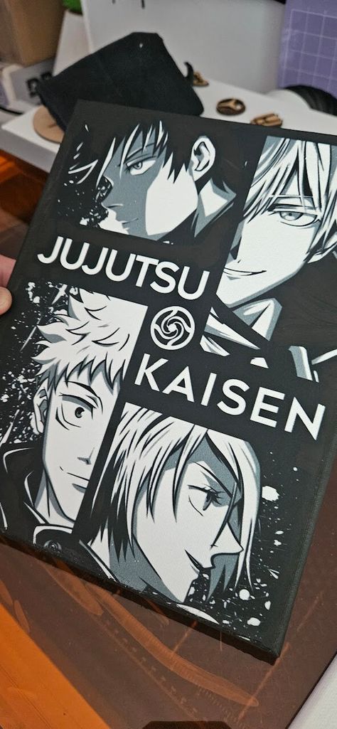 Introduction to Board Anime Canvas In the world of interior design and decor, the board anime canvas stands out as a unique and creative art form. This innovative artwork combines the vibrant and dynamic elements of anime with the timeless appeal of canvas art. Ideal for anime enthusiasts and art connoisseurs alike, a board anime canvas can transform any space into a visually captivating environment. Unmatched Quality and Craftsmanship Each board anime canvas is meticulously crafted to ensure the highest quality. Artists use premium materials to create a durable and long-lasting piece. The canvas is designed to showcase intricate details, vibrant colors, and sharp lines, bringing your favorite anime characters and scenes to life. This attention to detail ensures that your artwork remains a Creative Anime Art, Jujutsu Kaisen Painting, Jjk Painting, Manga Room Decor, Introduction Design, Jujutsu Kaisen Art, Jjk Art, Anime Canvas Painting, Anime Drawing Books